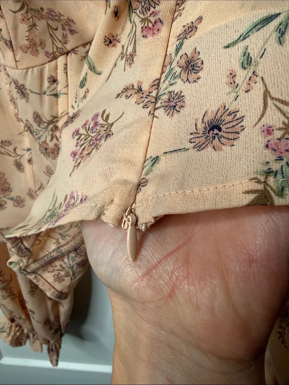 ASTR the‎ Label Paola Floral Print Long Sleeve Crop Corset  - Medium